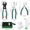 10Pcs Heavy Duty Glass Cutters Tools Kit, Wheeled Glass Tile Nippers Glass Running Breaking Pliers, Breaker Grozer Pliers with Curved Jaws, for Stained Glass, Mosaics, Fusing, Breaking